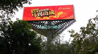 Media Facade Strip Billboard Transparent Led Display 7500cd Brightness RGB Color