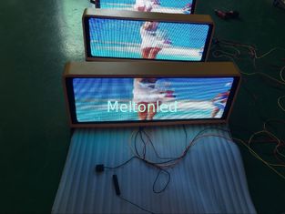 P5mm SMD 3528 1R1G1B Full Color Taxi Led Display For Advertising