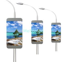 Road Street Outdoor P6 billboard led Wireless Advertising Pole Lamp