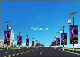 High Brightness Led Display Billboard 3G Wifi Street Light Advertising Pole Outdoor