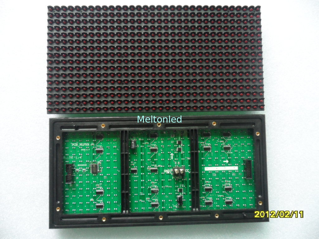 Personalized Led Display Modules Mono Color P10 1R/1G/1B/1W/1Y ...