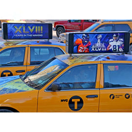 Wide Viewing Angle Taxi Led Advertising Sign P2.5 P3 P4 P5 With Air Quality / Noise Sensor