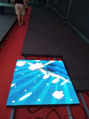 LED Dance Floor Screen Of Interactive Radar System P3.91 500*1000mm Aluminum Cabinet