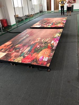 LED Dance Floor Screen Of Interactive Radar System P3.91 500*1000mm Aluminum Cabinet