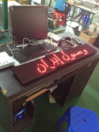 Single Color Programmable Bus Moving Message LED Sign , P16 Red Commercial Led Display
